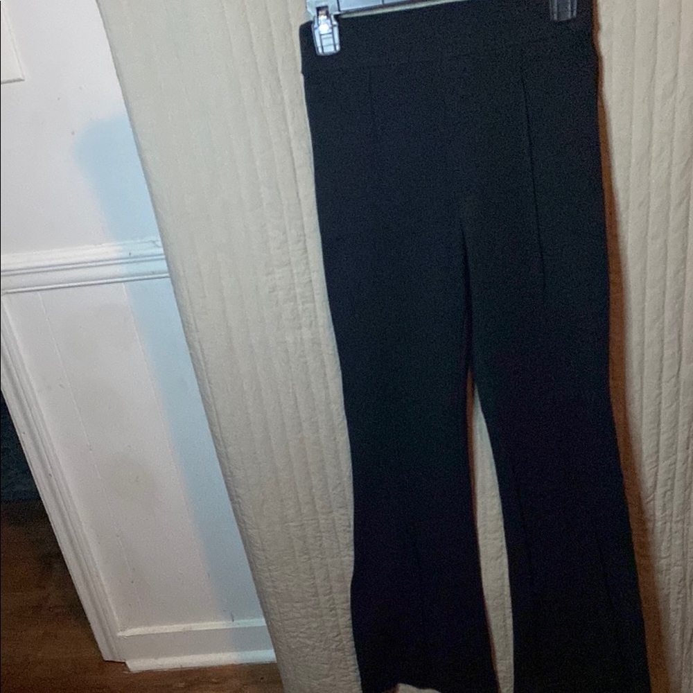 Pleated Black Women's spanx bell bottoms
